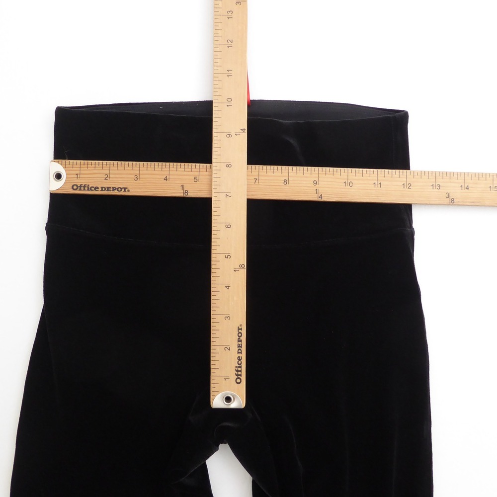 Spanx Women Leggings Black Velvet High Waisted Size Medium - Picture 5 of 9